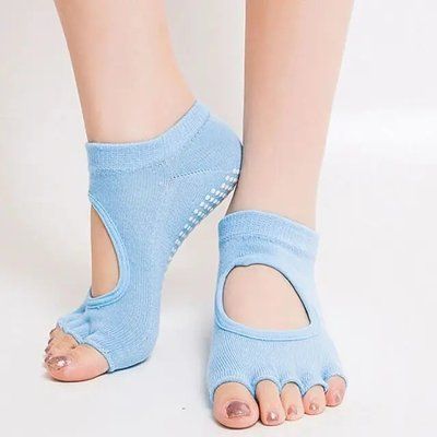Шкарпетки жіночі Yoga Socks без пальців для занять йогою, фітнесом, пілатесом протиковзні (7112) 7112 фото