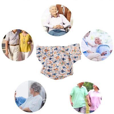 Багаторазовий підгузник для дорослих AIRM HEALTH тканинний, рибки (90580002) 90580002-0 фото