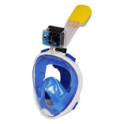 Маска для снорклинга Supretto Easybreath, голубая L/XL (5050) 5050-2 фото